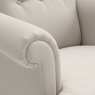 Armchair - Natural - Broadway Stripe