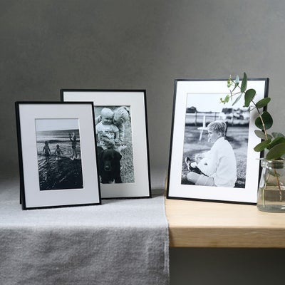 Fine Black Metal Photo Frame 5x7'