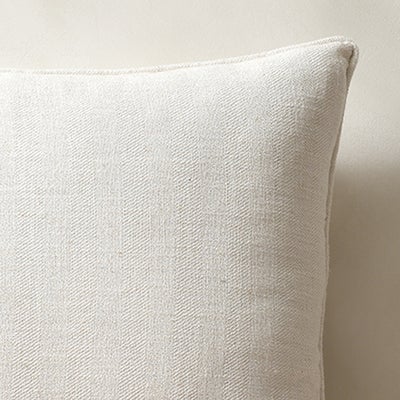Heathfield Herringbone Weave Cushion Ivory