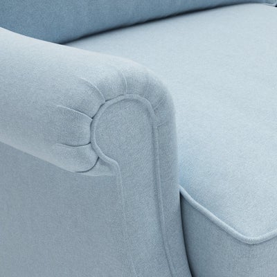 Armchair - Sky blue - House linen mix