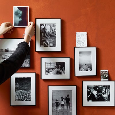 Fine Black Metal Photo Frame 5x7'