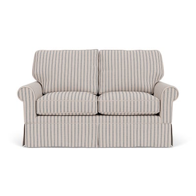 2 Seater Sofa - Indigo - Kingham Stripe