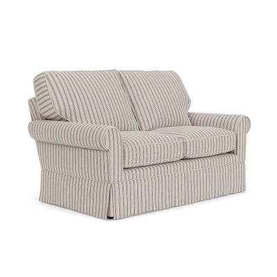 2 Seater Sofa - Indigo - Kingham Stripe