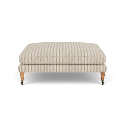 Foot Stool - Sage - Kingham Stripe