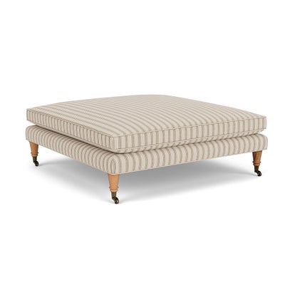 Foot Stool - Sage - Kingham Stripe
