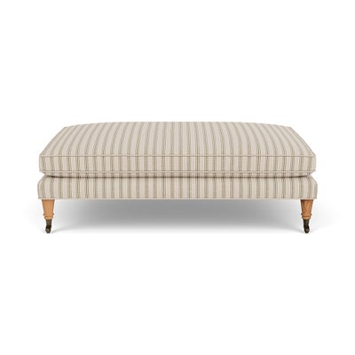 Foot Stool - Sage - Kingham Stripe