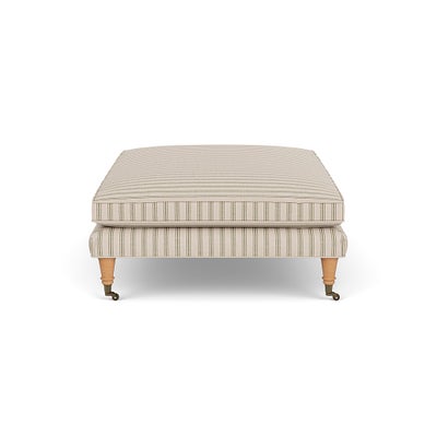 Foot Stool - Sage - Kingham Stripe