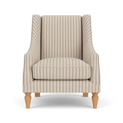 Armchair - Sage - Kingham Stripe