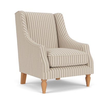 Armchair - Sage - Kingham Stripe