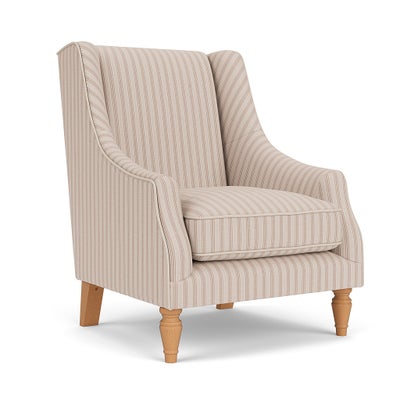 Armchair - Flax - Kingham Stripe