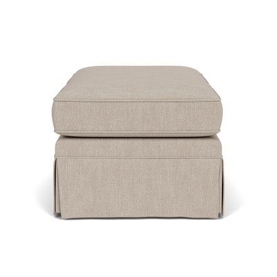Foot Stool - Natural - Luxury Italian Linen