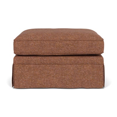Foot Stool - Brick Marl - Aquaclean Oxford