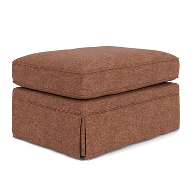 Foot Stool - Brick Marl - Aquaclean Oxford