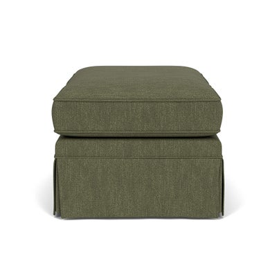 Foot Stool - Fern - Luxury Italian Linen
