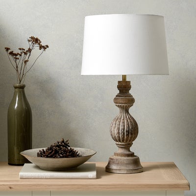 Bridewell White Wash Table Lamp