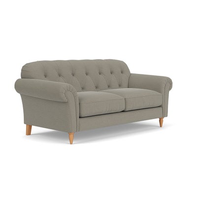 Large 2 Seater Sofa - Flax - Rustic Weave