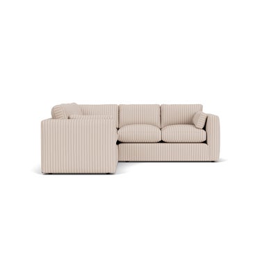 Corner Sofa - Flax - Kingham Stripe