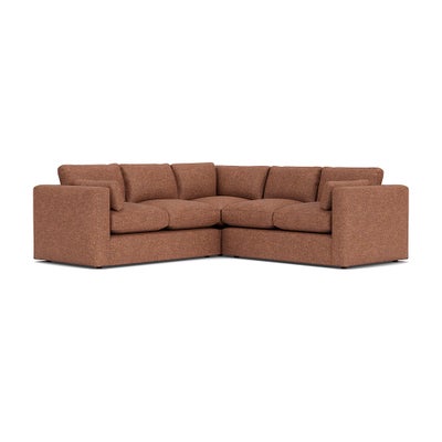Corner Sofa - Brick Marl - Aquaclean Oxford