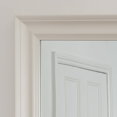 Warm White Square Mirror