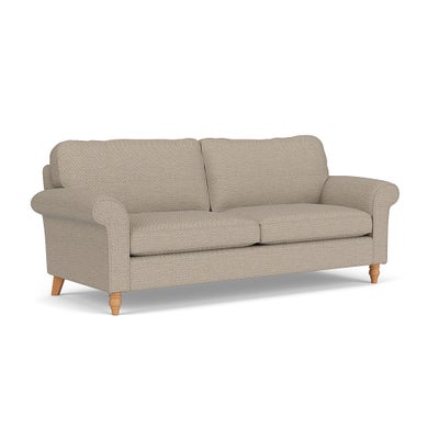 4 Seater - Natural - Herringbone Weave