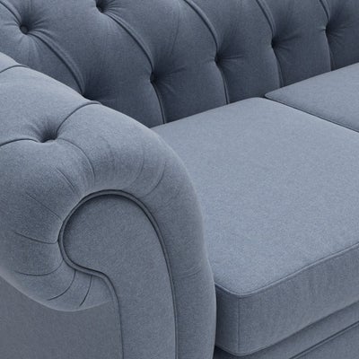 3 Seater - Indigo - House Linen Mix