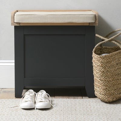 Small Shoe Storage Trunk Bench