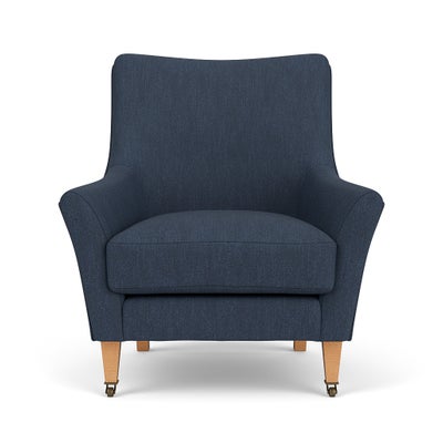 Armchair - Indigo - Luxury Italian Linen