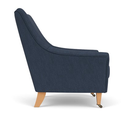 Armchair - Indigo - Luxury Italian Linen