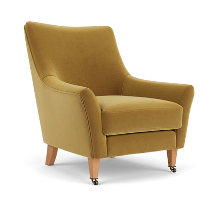 Armchair - Mustard - Matt Velvet
