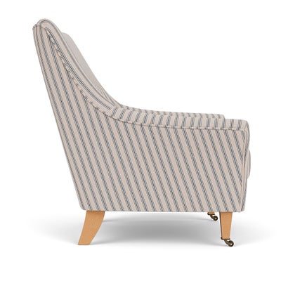 Armchair - Indigo - Kingham Stripe