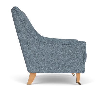 Armchair - Mid Blue - Aquaclean Oxford