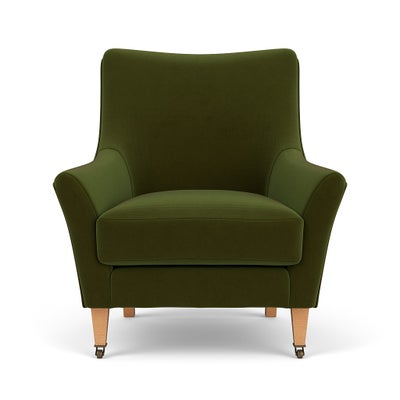 Armchair - Forest Green - Matt Velvet