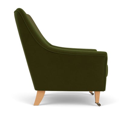 Armchair - Forest Green - Matt Velvet