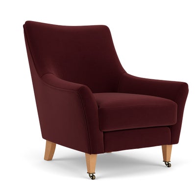 Armchair - Dark Rosehip - Matt Velvet