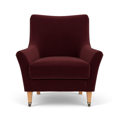 Armchair - Dark Rosehip - Matt Velvet