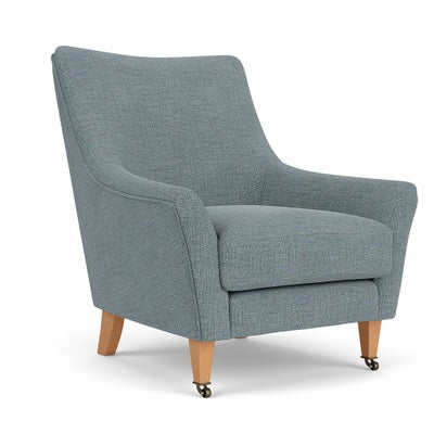 Armchair - Teal Marl - Rustic Weave
