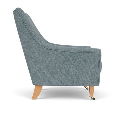 Armchair - Teal Marl - Rustic Weave