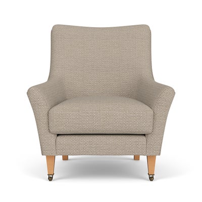 Armchair - Natural - Herringbone Weave