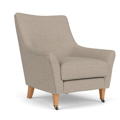 Armchair - Natural - Herringbone Weave