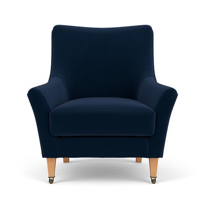 Armchair - Deep Blue - Matt Velvet