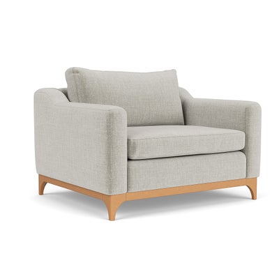 Love Seat - Grey Mist - Eco Chenille