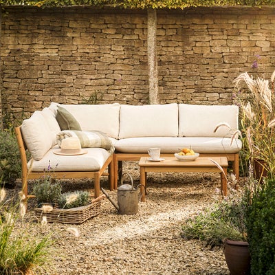 Wooden Corner Sofa Lounge Set