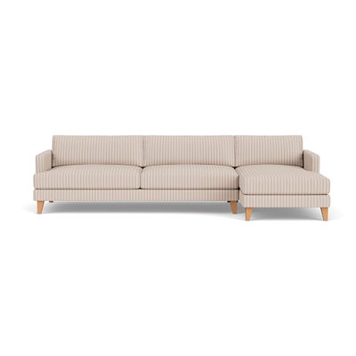 Chaise Extra Large Right Hand - Flax - Kingham Stripe