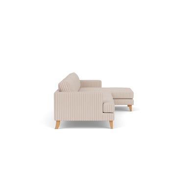 Chaise Extra Large Right Hand - Flax - Kingham Stripe