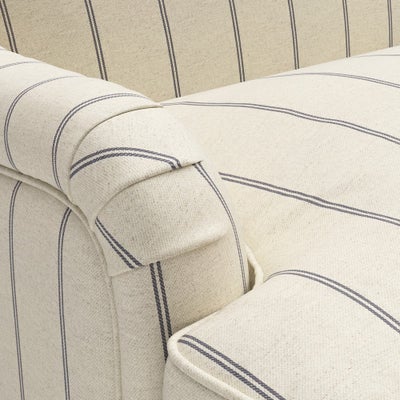 Armchair - Charcoal - Compton Stripe