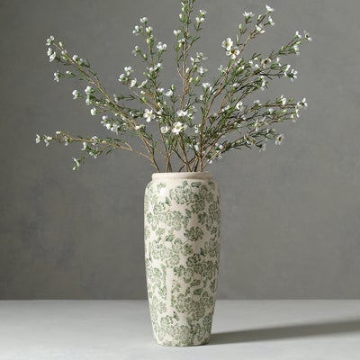 Ople Green Floral Tall