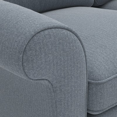 Sofa Bed Large 2 Seater - Navy - Eco Herringbone