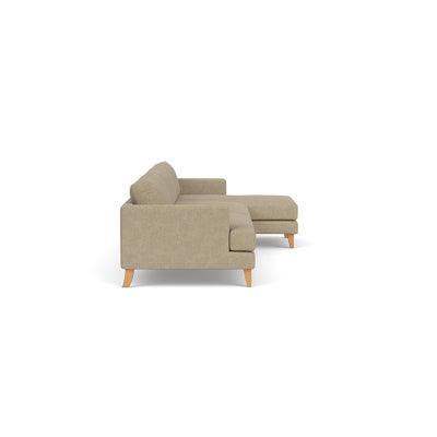 Chaise Extra Large Right Hand - Apple - Rustic Weave