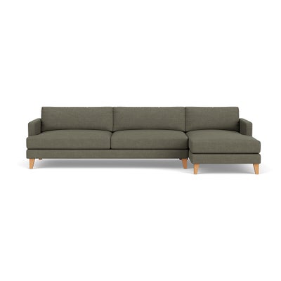 Chaise Extra Large Right Hand - Deep Forest - Rustic Weave