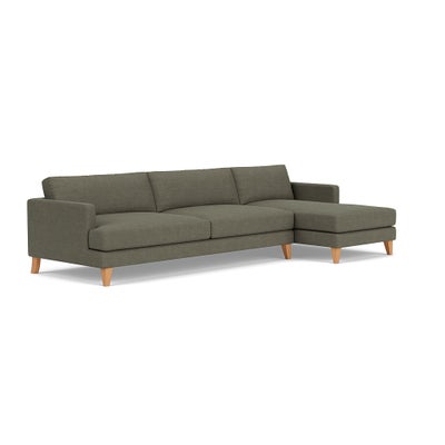Chaise Extra Large Right Hand - Deep Forest - Rustic Weave